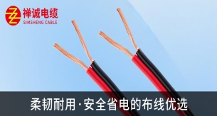 禪誠RVB紅黑平行線：柔韌耐用·安全省電的布線優(yōu)選